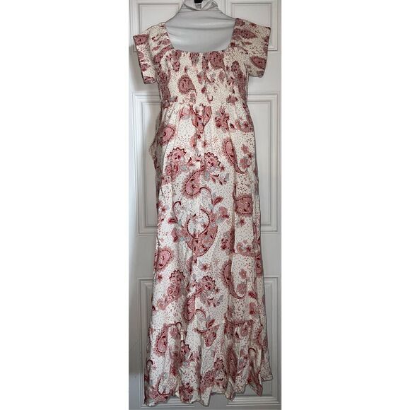 Torrid Maxi Challis Off Shoulder Tulip Hem Dress (Sz 1) - Picture 4 of 8